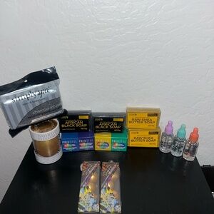 Bath & Body Care Set - Black and Gray